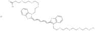 N-(m-PEG4)-N'-(Acid-PEG3)-benzothiazole Cy5