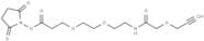 Propargyl-O-C1-amido-PEG2-C2-NHS ester