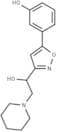 1-Piperidineethanol, α-(5-(3-hydroxyphenyl)-3-isoxazolyl)-