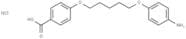 Benzoic acid, p-(5-(p-aminophenoxy)pentyloxy)-, hydrochloride
