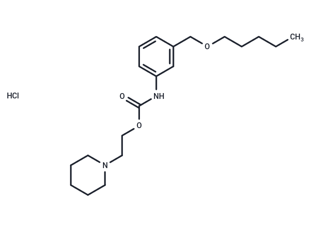 Carbanilic acid, m-((pentyloxy)methyl)-, 2-piperidinoethyl ester, hydrochloride