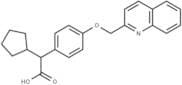 α-Cyclopentyl-4-(2-quinolinylmethoxy)benzeneacetic acid