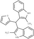 1H-Indole, 3,3'-(2-thienylmethylene)bis[2-methyl-