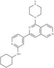 N-Cyclohexyl-4-[1-(1-piperazinyl)-2,6-naphthyridin-3-yl]-2-pyridinamine