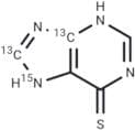 6-Mercaptopurine-13C2,15N
