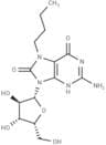 7-n-Butyl-7,8-dihydro-8-oxo-9-(β-D-xylofuranosyl)guanine