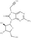 2-Amino-7-propargyl-7,8-dihydro-8-oxo-9-(β-D-xylofuranosyl)purine