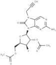 2-Amino-7-propargyl-7,8-dihydro-8-oxo-9-(β-D-2,5-di-O-acetyl-3-deoxy-3-fluoro-ribofuranosyl)purine