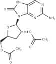 2-Amino-8-hydroxypurine-9-β-D-(2',5'-di-O-acetyl-3'-deoxy)riboside