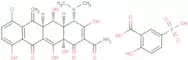 Meclocycline sulfosalicylate salt