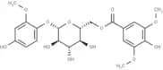 4-Hydroxy-2-methoxyphenol 1-O-(6-O-syringoyl)glucoside