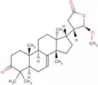 3-Oxo-21α-methoxy-24,25,26,27-tetranortirucall-7-ene-23(21)-lactone