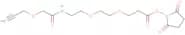 Propargyl-O-C1-amido-PEG2-C2-NHS ester