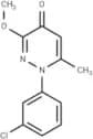 4(1H)-Pyridazinone, 1-(3-chlorophenyl)-3-methoxy-6-methyl-