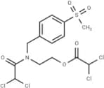 Acetic acid, dichloro-, 2-(2,2-dichloro-N-(p-(methylsulfonyl)benzyl)acetamido)ethyl ester