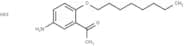 Acetophenone, 5'-amino-2'-(octyloxy)-, hydrochloride
