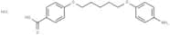 Benzoic acid, p-(5-(p-aminophenoxy)pentyloxy)-, hydrochloride