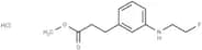 Hydrocinnamic acid, 3-(2-fluoroethylamino)-, methyl ester, hydrochloride