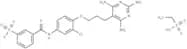 m-((3-Chloro-4-(3-(2,4,6-triamino-5-pyrimidinyl)propoxy)phenyl)carbamoyl)benzenesulfonyl fluoride …