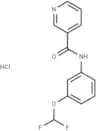 Nicotinamide, N-(m-difluoromethoxyphenyl)-, hydrochloride
