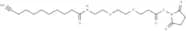 Propargyl-C8-amido-PEG2-NHS ester