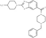 Benzyl-piperazine-CO-benzothiazole-4-methylpiperidine