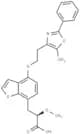 Benzo[b]thiophene-7-propanoic acid, α-methoxy-4-[2-(5-methyl-2-phenyl-4-oxazolyl)ethoxy]-, (αR)-