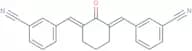 Benzonitrile, 3,3'-[(2-oxo-1,3-cyclohexanediylidene)dimethylidyne]bis-