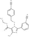 ethyl 1-[(4-cyanobenzyl)oxy]-2-(3-cyanophenyl)-4-methyl-1H-imidazole-5-carboxylate