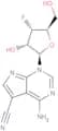 4-Amino-5-cyano-1-(3-deoxy-3-fluoro-b-D-ribofuranosyl)-7H-pyrrolo[2.3-d]pyrimidine