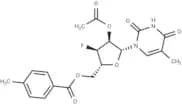 2'-O-Acetyl-5'-O-(p-toluoyl)-3'-deoxy-3'-fluoro-5-methyluridine