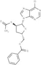 9-(2'-O-Acetyl-5'-O-benzoyl-3'-deoxy-β-D-ribofuranosyl)-6-chloropurine