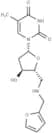 5'-Deoxy-5'-furfurylamino   thymidine