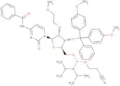 Rev 2'-O-MOE-C(Bz)-5'-amidite; N4-Benzoyl-3'-O-(4,4'-dimethoxy trityl)-2'-O-(2-methoxyethyl)cytidi…