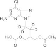 9-(4-Acetoxy-3-acetoxymethylbutyl)-2-amino-6-chloropurine-d4