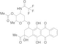 (7S-cis)-9-Acetyl-7-[[4-O-acetyl-2,3,6-trideoxy-3-[(trifluoroacetyl)amino]-α-L-lyxo-hexopyranosyl]…