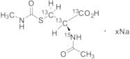 N-Acetyl-S-(N-methylcarbamoyl)-L-cysteine 1,2,3-13C3,15N Sodium