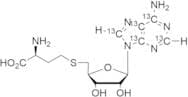 S-(((2S,3S,4R,5R)-5-(6-Amino-9H-purin-9-yl-13C5)-3,4-dihydroxytetrahydrofuran-2-yl)methyl)-L-homoc…