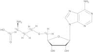 S-(((2S,3S,4R,5R)-5-(6-Amino-9H-purin-9-yl)-3,4-dihydroxytetrahydrofuran-2-yl)methyl-13C)-L-homocy…