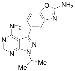 3-(2-Amino-5-benzoxazolyl)-1-(1-methylethyl)-1H-pyrazolo[3,4-d]pyrimidin-4-amine