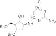 5-[(2-Amino-6-chloro-4-pyrimidinyl-13C2)amino]-3-(phenylmethoxy)-2-[(phenylmethoxy)methyl]cyclopen…
