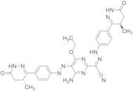 4-Amino-6-ethoxy-5-[[4-[(4R)-1,4,5,6-tetrahydro-4-methyl-6-oxo-3-pyridazinyl]phenyl]azo]-α-[[4-[(4…