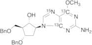 (1S,2S,3S,5S)-5-(2-Amino-6-methoxy-9H-purin-9-yl)-3-(phenylmethoxy)-2-[(phenylmethoxy)methyl]-cycl…