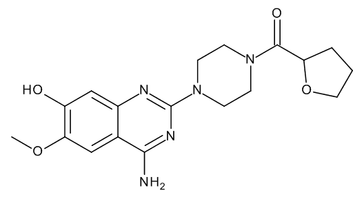 [4-(4-Amino-7-hydroxy-6-methoxy-2-quinazolinyl)-1-piperazinyl](tetrahydro-2-furanyl)methanone