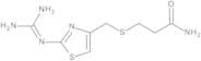 3-[[[2-[(Aminoiminomethyl)amino]-4-thiazolyl]methyl]thio]propanamide