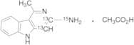 3-Amino-1-methyl-5H-pyrido[4,3-b]indole-13C2,15N Acetate