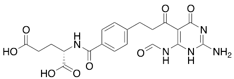 N-[4-[3-[2-Amino-4-(formylamino)-1,6-dihydro-6-oxo-5-pyrimidinyl]-3-oxopropyl]benzoyl]-L-glutamic …