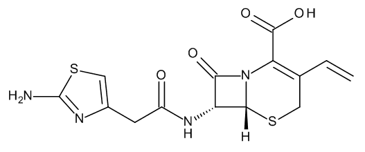 (6R-trans)-7-[[(2-Amino-4-thiazolyl)acetyl]amino]-3-ethenyl-8-oxo-5-thia-1-azabicyclo[4.2.0]oct-2-…