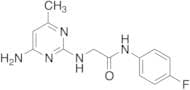 2-((4-Amino-6-methylpyrimidin-2-yl)amino)-N-(4-fluorophenyl)acetamide