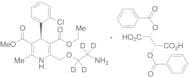 (R)-Amlodipine-d4 Di-O-benzoyl L-Tartaric Acid Salt